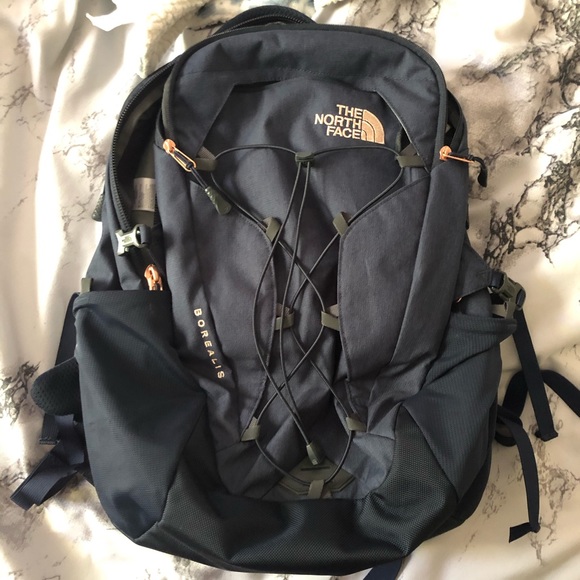 North Face Borealis Luxe Navy Rose Gold 